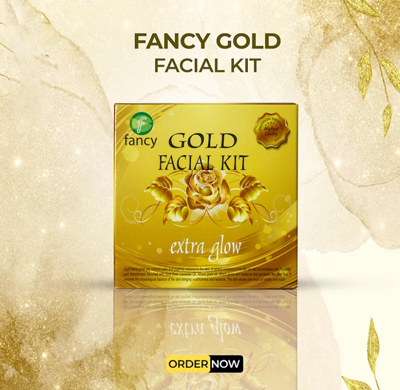 Fancy gold facial kit 4in1(extra glow)