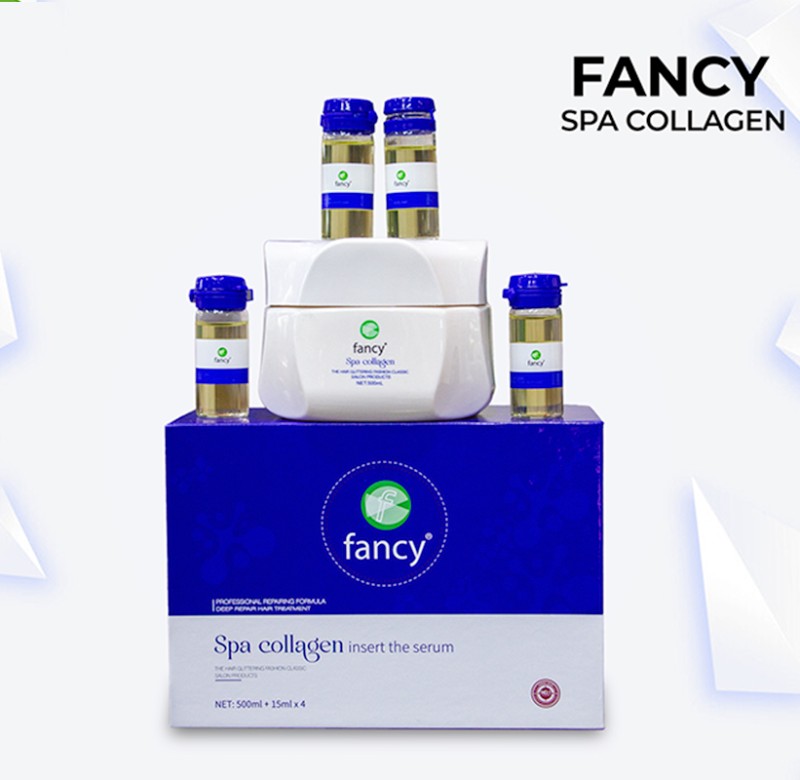 Fancy Hair Spa Collagen insert the serum 500ml + 15ml.x4